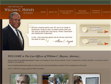 Tablet Screenshot of billhayneslawoffices.com